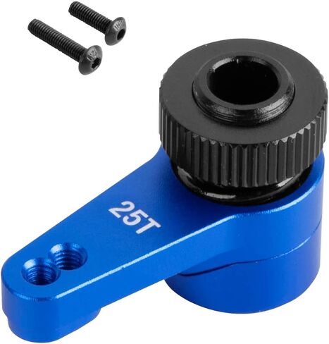 الألومنيوم 25T تفريغ ذراع مؤازرة التوجيه المؤازر ترقيات جزء لمحور 1/10 RBX10 SCX10 90046 كابرا 1.9 UTB LOSI 1/8 LMT محور صلب 4WD Monster Truck LOS04022 RC سيارة، أسود in Kuwait