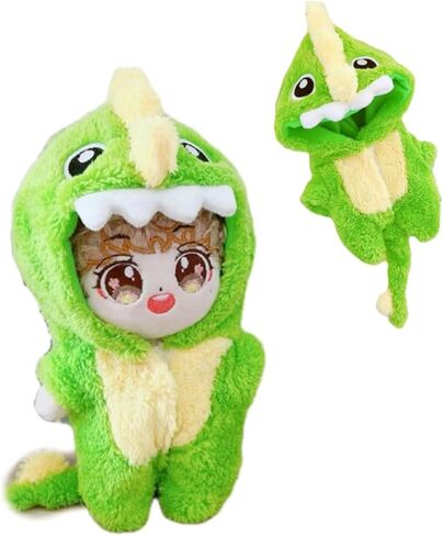 20cm/8inch Plush Doll Cute Animal Costume Clothing Suit, Costume Set for Cotton Dolls, Plushies Clothes Suit (Cow) in Saudi Arabia