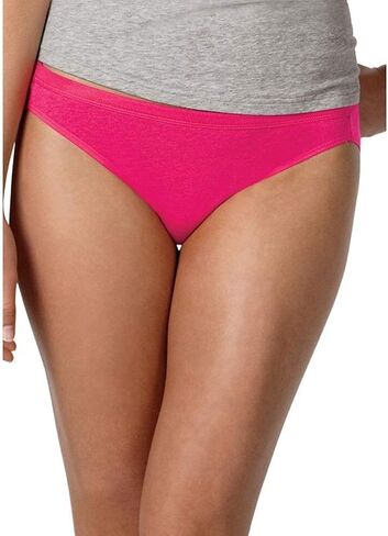 Hanes 6 Pack Bikinis Women's Underwear Solids & Prints in Saudi Arabia