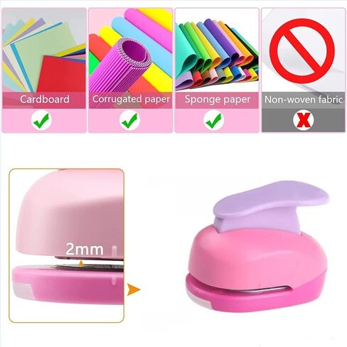 3PCS Flowers 5/8 inch 1 inch 1.5 inch Craft Punch Set Paper Punch Flower Craft Scrapbooking Eva Punches in Saudi Arabia