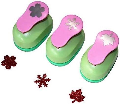 3PCS Flowers 5/8 inch 1 inch 1.5 inch Craft Punch Set Paper Punch Flower Craft Scrapbooking Eva Punches in Saudi Arabia