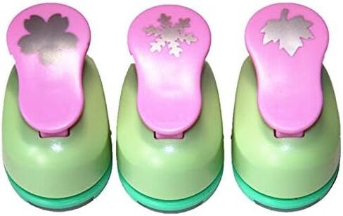 3PCS Flowers 5/8 inch 1 inch 1.5 inch Craft Punch Set Paper Punch Flower Craft Scrapbooking Eva Punches in Saudi Arabia