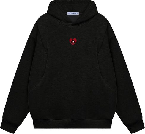 Aelfric Eden Women's Oversized Hoodies Sweatshirt Trendy Long Sleeves Solid Essentials Hoodie Y2k Fall Fashion Outfits in Saudi Arabia