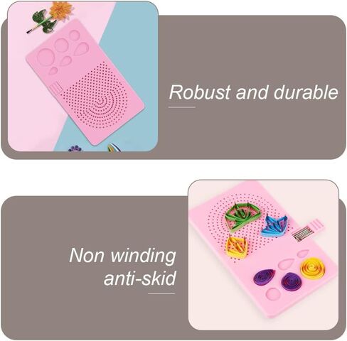 دليل لوحة اللف المحمولة لوحة اللف الحياكة ورقة شبكة دليل لف القرص مع صندوق تخزين دبابيس لصناعة الورق صنع شرائط الورق in Kuwait