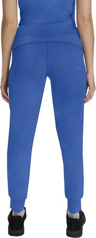 Healing Hands Scrub Set for Women Yoga Collection Juliet Top 2245 Juliet with Tara Scrub Pants 9233 with 2-Way Stretch Fabric, Royal - M Top/M Petite Pant in Kuwait