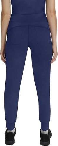 Healing Hands Scrub Set for Women Yoga Collection Juliet Top 2245 Juliet with Tara Scrub Pants 9233 with 2-Way Stretch Fabric, Navy - M Top/M Petite Pant in Kuwait