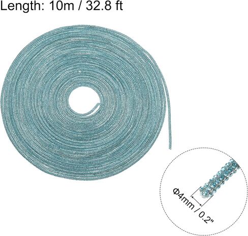 MECCANIXITY 4mm x 10m Shoe Laces Hoodie String Glitter Cords Rhinestone Tube Rope Bling Crystal String Rope for DIY Sneakers Sweaters Sweatpants Decoration Dark Red with Aglets in Saudi Arabia