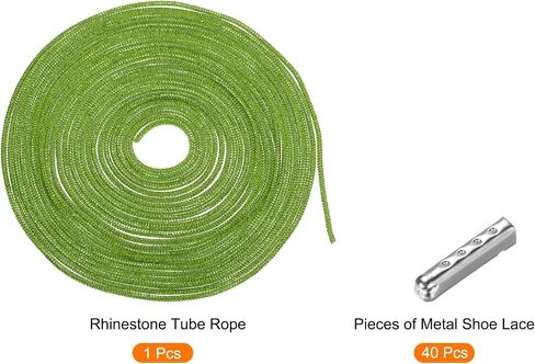 MECCANIXITY 4mm x 10m Shoe Laces Hoodie String Glitter Cords Rhinestone Tube Rope Bling Crystal String Rope for DIY Sneakers Sweaters Sweatpants Decoration Dark Red with Aglets in Saudi Arabia
