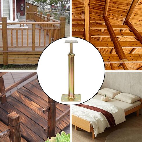 4 قطع من مقابس أرضية المنزل للتسوية والرفع، نطاق ارتفاع من 11.6 سم إلى 16.1 سم قابل للتعديل بوزن يصل إلى 8800 رطل، جاك رافعة أرضية بسعة قصوى للوزن، مقابس أرضية الطابق السفلي لتسوية المنزل in Kuwait