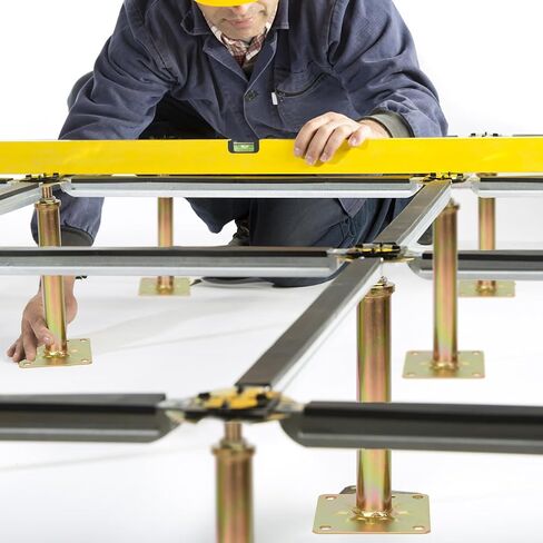 4 قطع من مقابس أرضية المنزل للتسوية والرفع، نطاق ارتفاع من 11.6 سم إلى 16.1 سم قابل للتعديل بوزن يصل إلى 8800 رطل، جاك رافعة أرضية بسعة قصوى للوزن، مقابس أرضية الطابق السفلي لتسوية المنزل in Kuwait