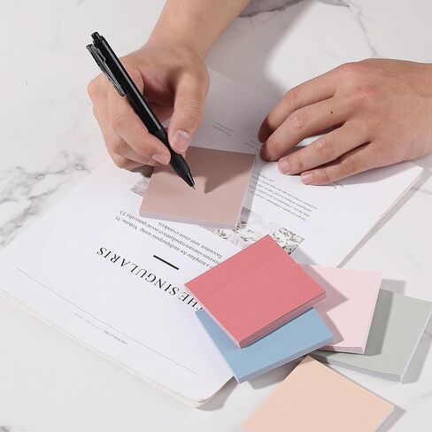Mr. Pen- Sticky Notes, 3"x4", 6 Pads, Vintage Colors Sticky Notes, Sticky Note, Self-Stick Note Pads, Sticky Pads Sticky Notes Aesthetic, Colorful Sticky Notes, Sticky Notes Bulk Sticky Notes in Saudi Arabia