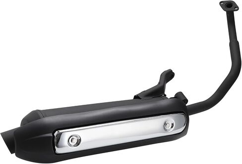 أنبوب ذيل رأس عادم كاتم الصوت من Minho لـ Gy6 125cc 150cc TaoTao Vitacci Spark Zoom 150 سكوتر محرك الغاز مثالي للدراجة البخارية Gator 150 f2 in Saudi Arabia