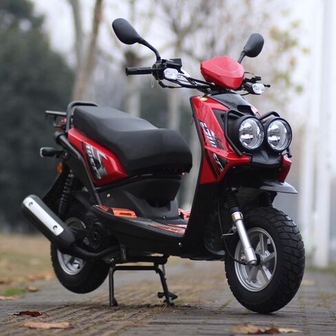 أنبوب ذيل رأس عادم كاتم الصوت من Minho لـ Gy6 125cc 150cc TaoTao Vitacci Spark Zoom 150 سكوتر محرك الغاز مثالي للدراجة البخارية Gator 150 f2 in Saudi Arabia