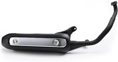 أنبوب ذيل رأس عادم كاتم الصوت من Minho لـ Gy6 125cc 150cc TaoTao Vitacci Spark Zoom 150 سكوتر محرك الغاز مثالي للدراجة البخارية Gator 150 f2 in Saudi Arabia
