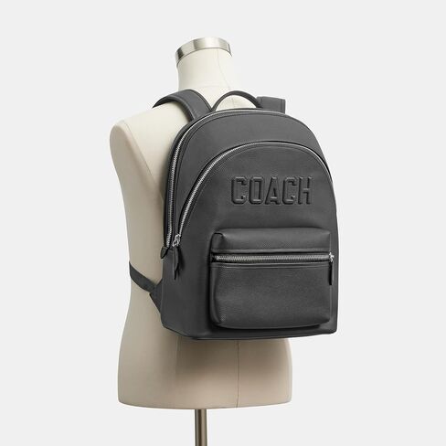 COACH Men's Charter Backpack, Charcoal, Standard in Saudi Arabia