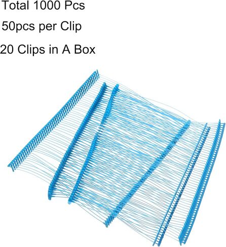 uxcell 1000pcs Standard Tagging Gun Fasteners 75mm Tagging Barbs Pins PP Plastic Tag for Price Tagging Gun, Clothing Tags Gun Attachments for Garment Bag Fabric, Blue in Saudi Arabia