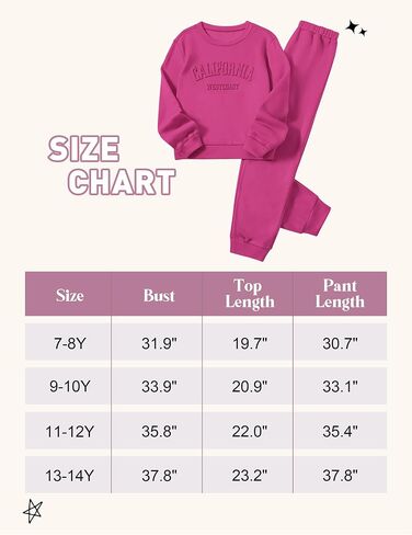 Girls Clothes Letter Graphic Crewneck Pullover Sweatshirt and Cuff Pants Sweatsuits Solid Color Clothes for Teen Girls in Saudi Arabia