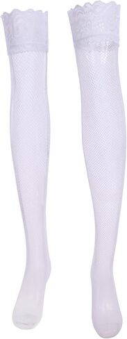 Avidlove Women's Sheer Thigh High Stockings Lace Trim Fishnet Tights Sexy Exotic Hosiery in Saudi Arabia