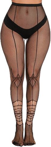 Black Snake Fishnet Tights for Women, Snake Print Tights Thigh High Pantyhose Stockings in Saudi Arabia