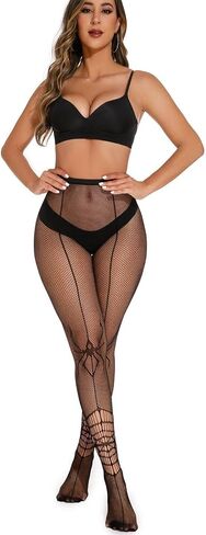 Black Snake Fishnet Tights for Women, Snake Print Tights Thigh High Pantyhose Stockings in Saudi Arabia
