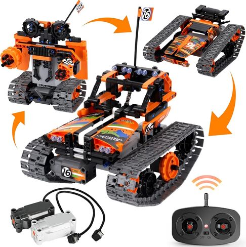 BIRANCO. STEM Remote Control Building Kit 3 in 1 RC Tracked Racer/Tank/Robot Engineering Toys, Science Construction Play Set, Toy Car Christmas for Boys & Girls Age 8-12 (392pcs) in Kuwait