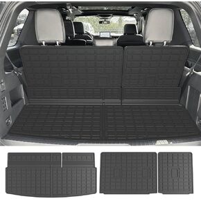 حصيرة شحن متوافقة مع 2018-2024 Ford Expedition Lincoln Navigator 3rd مسند الظهر بديل لملحقات Ford Expedition 2018-2024 (7&8 مقاعد مسند الظهر الثالث + حصيرة صندوق السيارة) in Kuwait