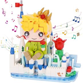 Oichy Music Box Building Toys for Girls and Boys, DIY Music Box Kit, Fairy Tale Collection Model Building Kits Educational Toys Birthday Gift for Adults Kids Ages 8+(339 PCS)