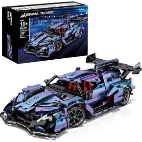 Technic Sports Car Building Blocks 1:14 Apollo IE Raceing Car Model Building Kit Speed Champions MOC Construction Toy for Adults,Collectible Sports Cars for Boys Age 12-16 8-14(1108 Pieces)