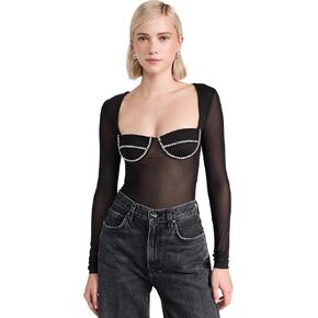 Bardot Women's Carter Diamante Thong Bodysuit