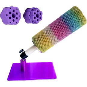 Fabulway Blinger for customizing tumblers,Tumbler Turner Spinning Bling Stand for Blinging Tumblers,360 Degree Rotation for Tumblers DIY Bling Cup Glitter Epoxy Tumblers Tool (Purple)