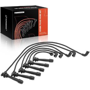 A-Premium Ignition Spark Plug Wires Set of 6 Compatible with Kia Sportage 2005-2010 & Hyundai Tucson 2005-2009, 2.7L
