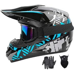 Motocross Helmet Youth Dirt Bike Helmets Fashion Adult Motorcycle Helmet Off-Road Moutain Bike Helmet DOT Approved