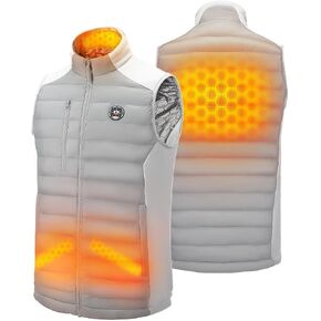KEMIMOTO Thermal-Reflective Heated Vest for Women & Men, Soft Womens Vest with Battery Pack Included, Hands & Neck Warmer