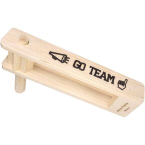 Large Go Team Wooden Mexican Matraca Noisemaker, 11" Long Ratchet Football Cheers