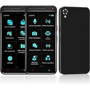 Language Translator Device, Supports 139 Languages, Portable Online/Offline Translation,Two Way Realtime Instant Language Translator, Voice/Input/Photo/Recording Translation for Learning Traveling