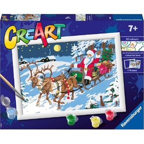 Ravensburger CreArt Night Before Christmas Paint by Numbers Kit for Kids - 20264 - Painting Arts and Crafts for Ages 7 and Up