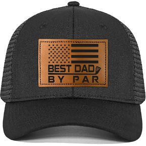 Dad Golf Gifts - Gifts for Dad from Daughter, Son, Kids - Christmas Golf Dad Hat - Golf Gifts for Dad - Golf Hat for Men - Best Dad by Par - Dad Gifts for Christmas - Golf Dad Trucker Hat