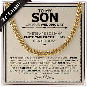 Love You This Much Sentimental To My Son on His Wedding Day, Gift for Groom from Mom, Gift for Son on Wedding Day, Gift Ideas for Groom from Mother, Wedding Gift for Son from Mom