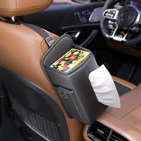 Car Storage, Car Tissues Box Holder, Car Seat Back Organizers, Front Seat Hanging Bags Black Seat Side Organizer with Mesh Net Pockets, Car Must Have Accessories Interior