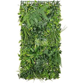 Artificial Rainforest Living Wall Vertical Garden for Outdoor Hedge Installments or Indoor Decor (5 Pack) 28 SQF