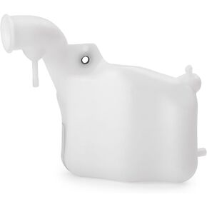 Mallofusa Motorcycle Radiator Water Coolant Reservoir Overflow Tank Replacement Compatible for Honda CBR600RR 2003 2004 2005 2006 White
