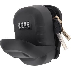 Key Lock Box, Waterproof Wall Mounted House Keys Storage Box with 4 Digit Resettable Combination Code, Large Capacity Security Lockbox for Home, Garage, Office, Warehouse