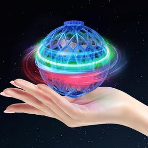 Flying Orb Ball Toy for Kids, Hand Controlled Boomerang Orb Throw-Proof Durable Mini Fly Spinner Led Lights Magic Ball Shining Cool Toys New Year Birthday Gifts for 7 8 9 10+ Year Old Boys Girls