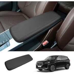 2023 2024 X1 Center Console Cover for BMW X1 (xDrive28i/M35i), Waterproof &Comfy Leather X1 U11 Console Armrest Cover 2023 2024 B MW X1 Accessories (Leather)