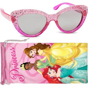 Sun-Staches Disney Princess Sunglasses Stylish, Comfortable & Durable UV-Protection Disney Sunglasses for Kids - With Soft Carrying Case - Officially Licensed Kids Disney Sunglasses for Girls