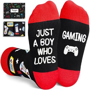 Gaming Socks Teen Boys Men - Video Game Gifts, Gamers Gift Ideas, Gaming Socks for Adult, Kids
