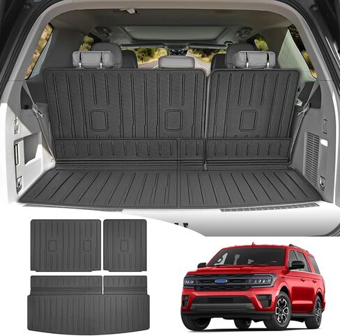 Trunk Mat & Backrest Mat for 2018-2024 Ford Expedition/Lincoln Navigator Cargo Mat(Not for Max or L Models), Rear Seat Back Cover Cargo Liner for 18-24 Expedition/Navigator Accessories in Saudi Arabia