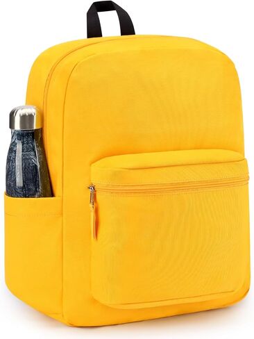 ZORFIN Basic Backpack for School Work Travel: Water Resistant Backpacks for Men and Women - Lightweight Bookbag for Girls and Boys - Blue Neon in Saudi Arabia