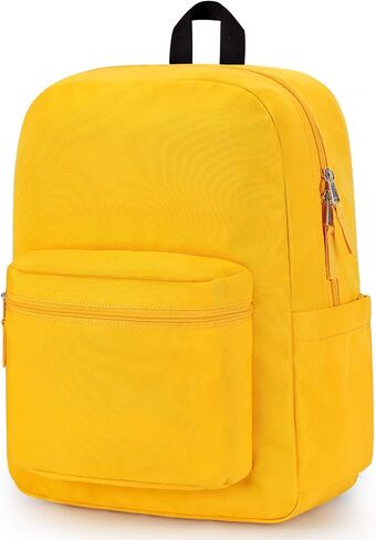 ZORFIN Basic Backpack for School Work Travel: Water Resistant Backpacks for Men and Women - Lightweight Bookbag for Girls and Boys - Blue Neon in Saudi Arabia