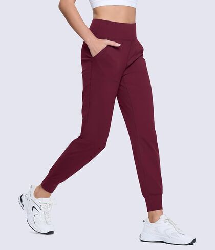 MAGCOMSEN Women's Joggers High Waisted Yoga Pants with Pockets Loose Leggings for Workout Athletic Lounge Running in Saudi Arabia